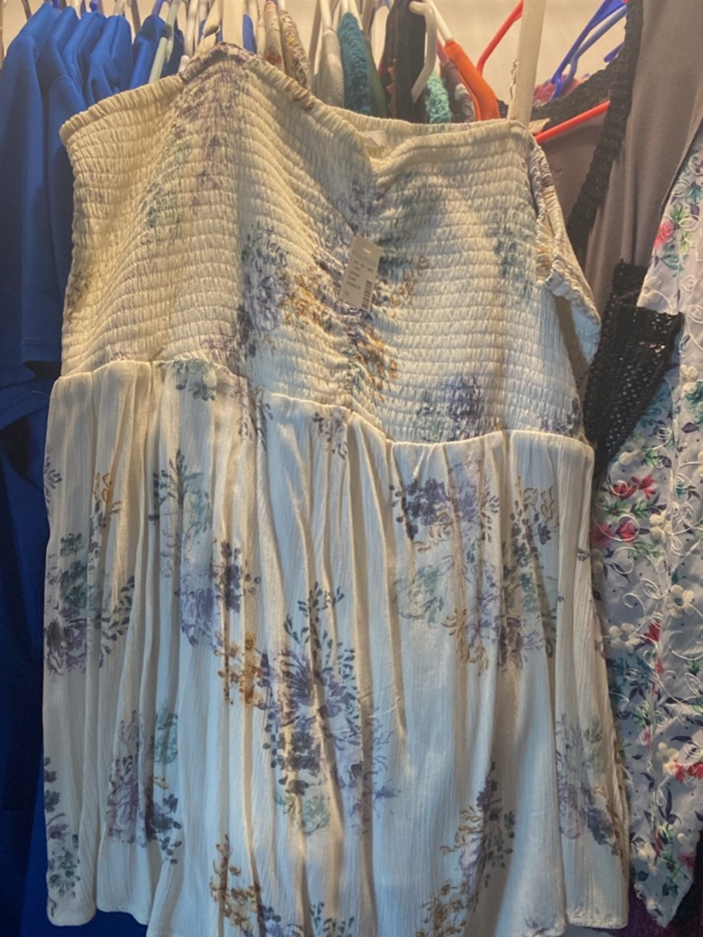 Maurices Floral Smocked Top Size 1X